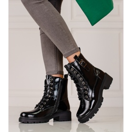 Lackierte Vinceza Damentaschen schwarz 1