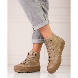 Damen Big Star EE274071 Turnschuhe beige 1