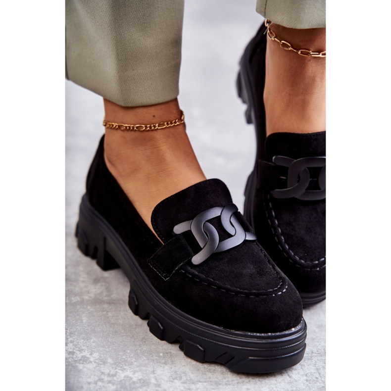 Vinceza Damenschuhe aus Wildleder auf der schwarzen Janne-Plattform 2