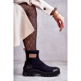 Damen Stoffstiefel Nicole 2703 Schwarz 1