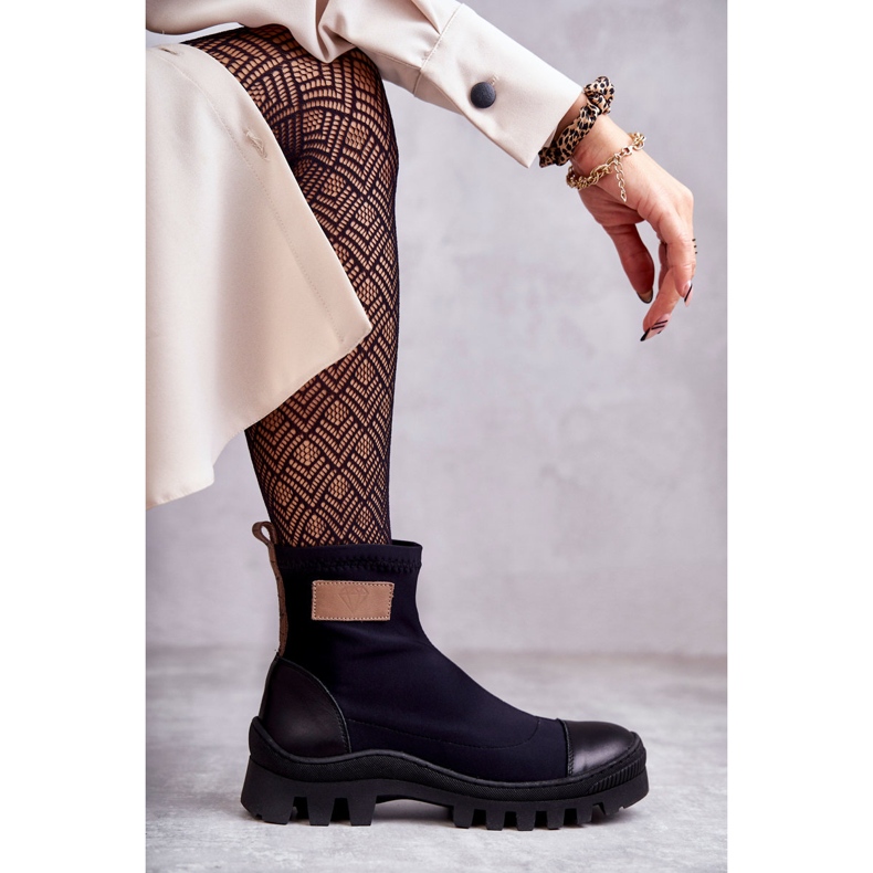 Damen Stoffstiefel Nicole 2703 Schwarz 1