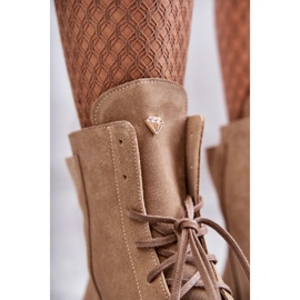 Wildlederstiefel mit Reißverschluss Nicole 2754 Beige braun 2