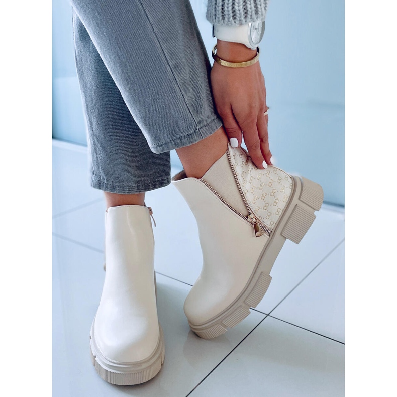 Ariana Beige Jodhpur-Stiefel 2
