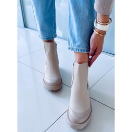 Carey Beige Jodhpur-Stiefel 1