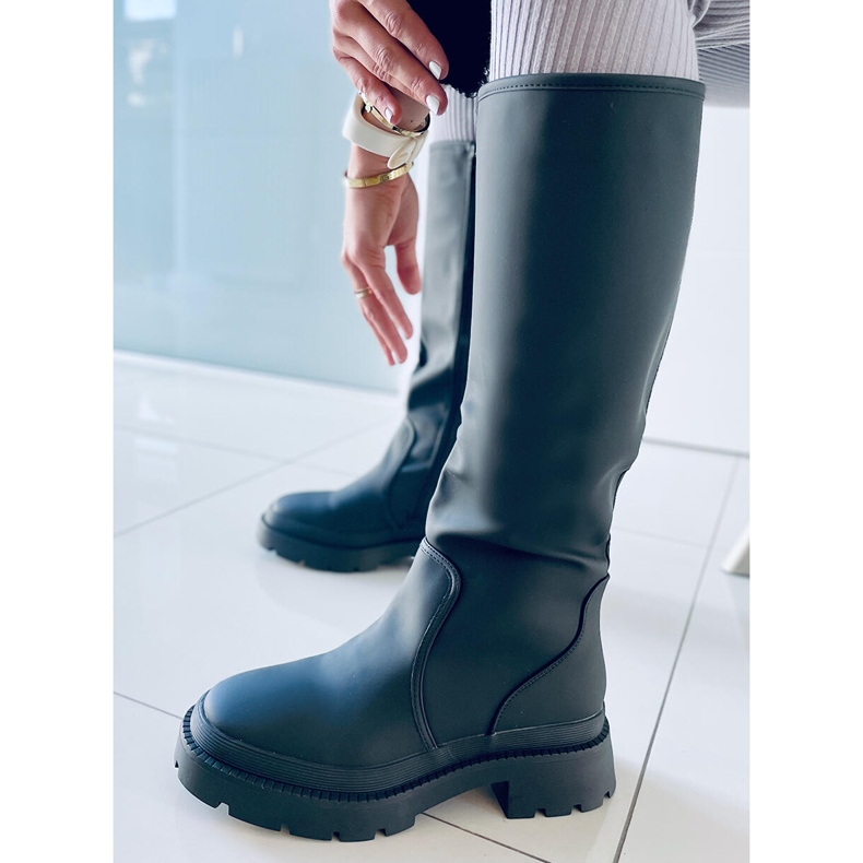 Pionter Schwarze Reitstiefel 2