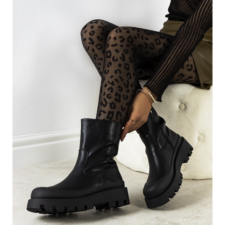 Schwarze Amado-Stiefel für Damen 1