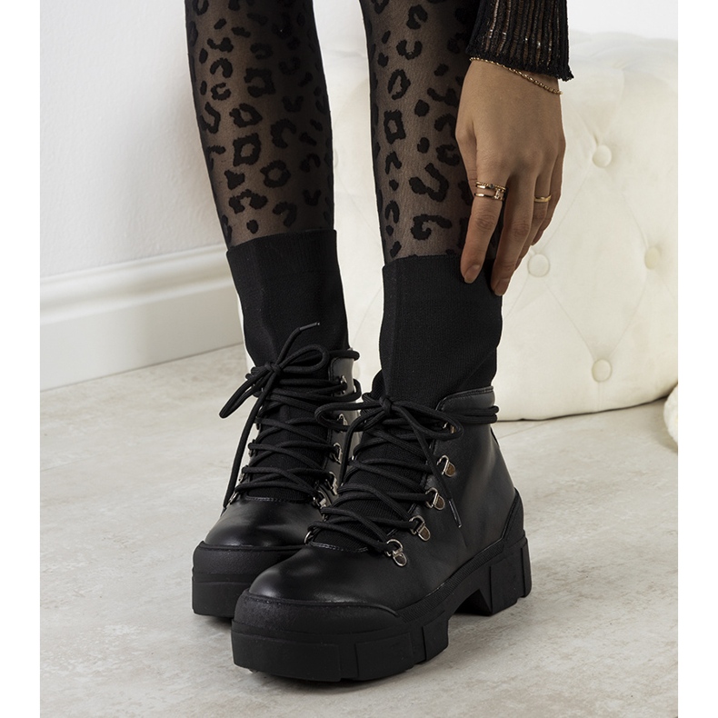 Schwarze Wanderschuhe für Damen von Passo 1