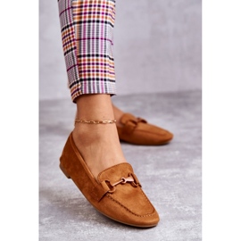 Wildleder-Loafer mit Camel Santi-Dekoration braun 1