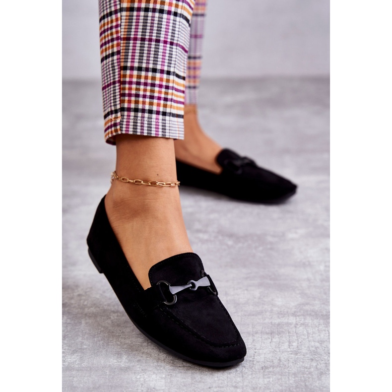 FB2 Wildleder-Loafer mit schwarzer Santi-Verzierung 1