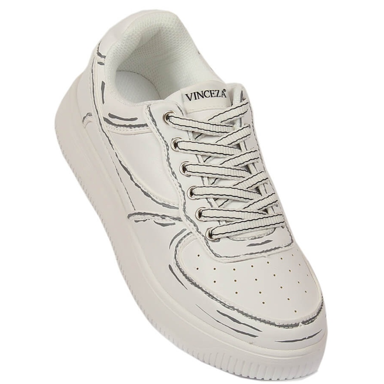 Weiße Turnschuhe von Vinceza 1