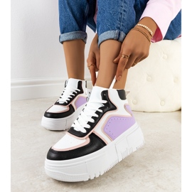 Schwarze und violette Sneakers von Zetta 2