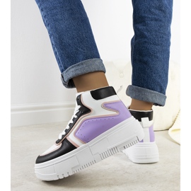 Schwarze und violette Sneakers von Zetta 1