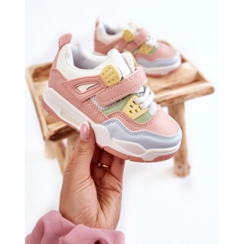 FR1 Sportschuhe aus Leder für Kinder Multicolor Marisa blau rosa grün 2
