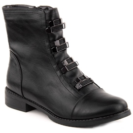 Schwarze isolierte Damenstiefel Jezzi 1