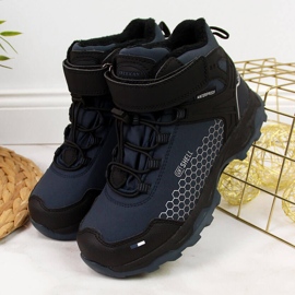 Wasserdichte marineblaue Schneestiefel von American Club für Jungen 2