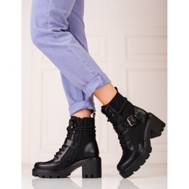 Schwarze Shelovet hochhackige Arbeiterinnen 1