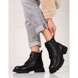 Klassische Shelovet-Schnürtaschen für Damen schwarz 1