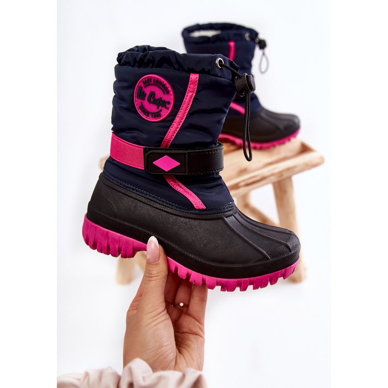 Isolierte Schneestiefel für Kinder Lee Cooper LCJ-21-44-0522 Fuchsia schwarz navy blau rosa 2