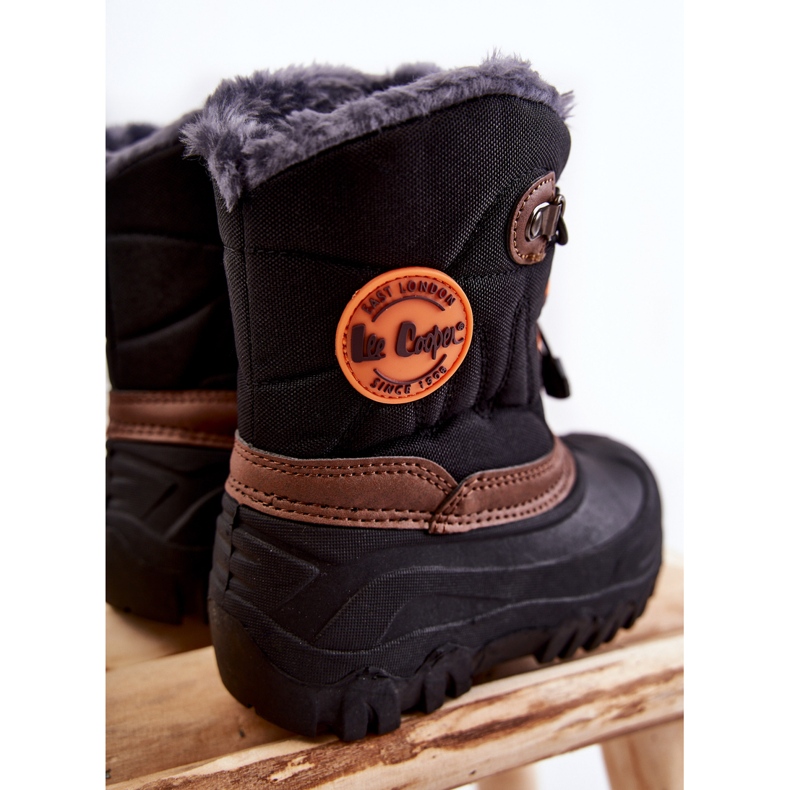 Schwarze isolierte Schneestiefel für Kinder Lee Cooper LCJ-21-44-0524 1