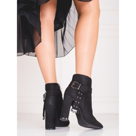 Damenstiefel auf der Post aus ökologischem Shelovet-Wildleder schwarz 1