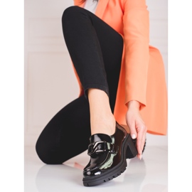 Vinceza Damen-Slipper mit hohem Absatz schwarz 2