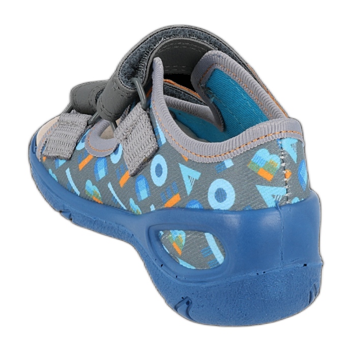 Befado Kinderschuhe PU 065P160 blau grau 2