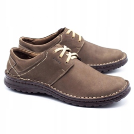 Joker Herren Lederschuhe 229 oliv mehrfarbig khaki 2