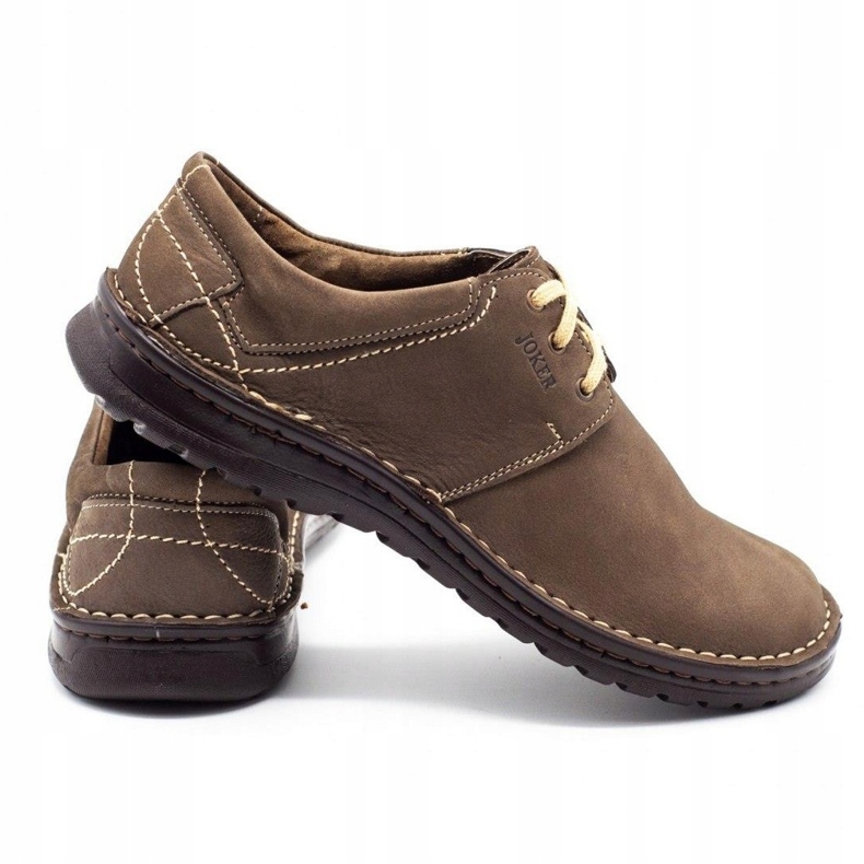 Joker Herren Lederschuhe 229 oliv mehrfarbig khaki 3