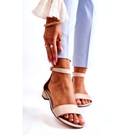 PA2 Damen Ledersandalen Beige Shanley 4099 1