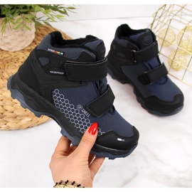 Schneestiefel für Jungen, wasserdicht, marineblau von American Club 1