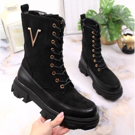 Schwarze isolierte Damenstiefel Jezzi JEZ375A 1