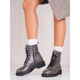 Damentaschen von Shelovet in Grau mit Metallic-Glanz 1