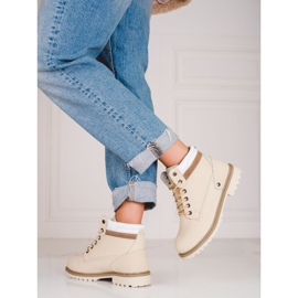 DK Wanderschuhe aus Leder für Damen beige 1