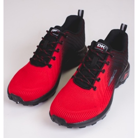 Schwarz-rote Herren-Sportschuhe von DK 1