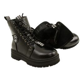 Drucken Modischer Stiefel Auf dem Slider Miss Evento 22DZ23-5257 schwarz 6