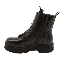 Drucken Modischer Stiefel Auf dem Slider Miss Evento 22DZ23-5257 schwarz 1