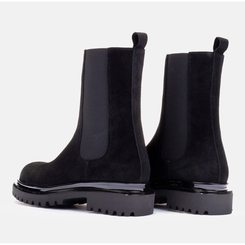 Marco Shoes Stiefeletten aus Wildleder schwarz 1