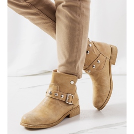 PA1 Beige Punchs-Stiefel 1