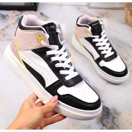 Mehrfarbige Vinceza High-Top-Sneakers weiß 1