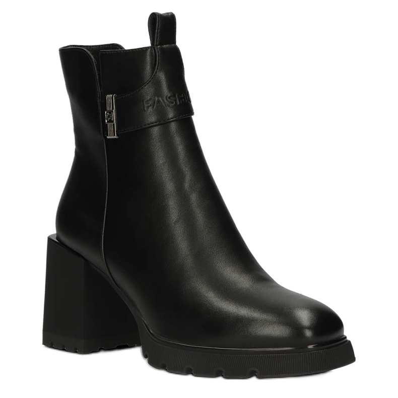 Warme Chelsea-Stiefel an der Stange, isoliertes Filippo W PAW383 schwarz 2