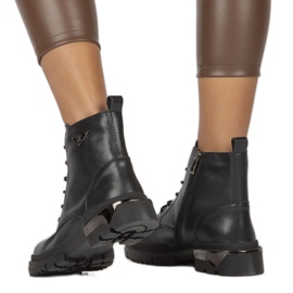 Isolierte Lederstiefel Filippo W PAW377B schwarz 1