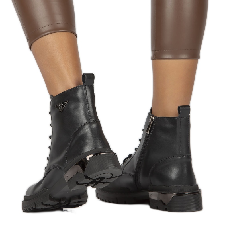 Isolierte Lederstiefel Filippo W PAW377B schwarz 1