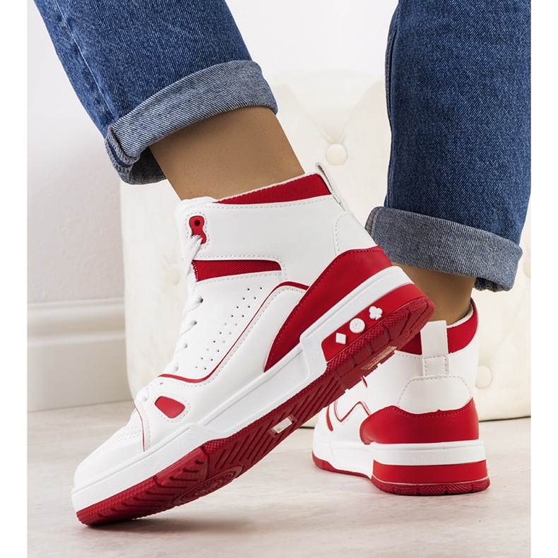 PA1 Rote Sneaker von Megatheo weiß 1