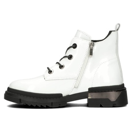 Filippo DBT4173 Isolierte Lackstiefel, Weiß 1