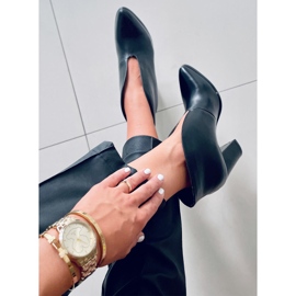 PA1 Schneiden Sie Doris Black High Heels aus schwarz 2