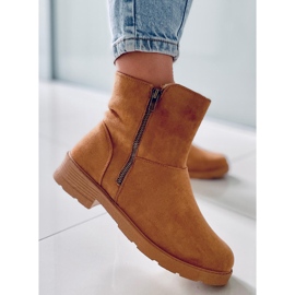 PA1 Kallen Camel flache Stiefel braun 1