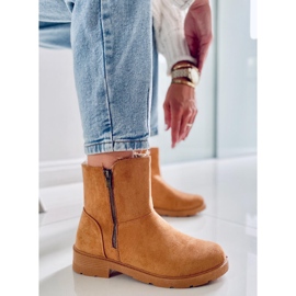 PA1 Kallen Camel flache Stiefel braun 2