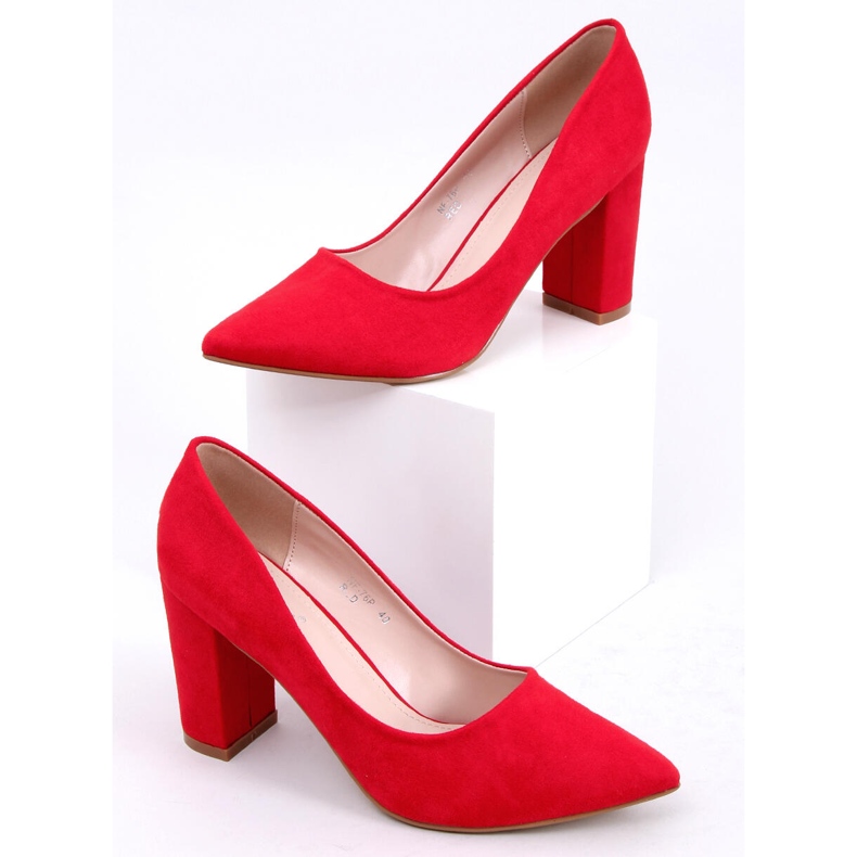 Pumps auf der Ivonne Red Post rot 2
