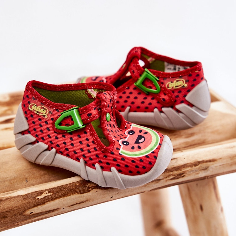 BEFADO S.A. Schuhe Hausschuhe Befado Watermelons 110P459 Rot 1