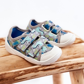 BEFADO S.A. Kinder Turnschuhe Dinosaurier Befado 907P156 Grau 1
